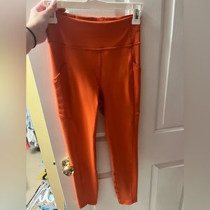 Burnt orange lulu leggings size 4